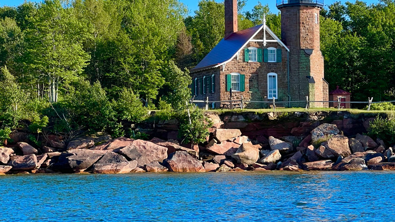 Sand Island Lighthouse in the Apostle Islands, WIsconsin