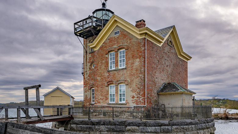 Saugerties Lighthouse in the Hudson River Valley, New York.