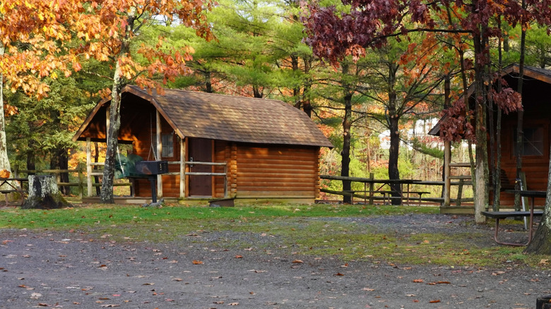 Cabins at Watkins Glen State Park, New York