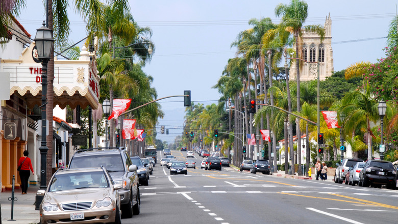 Downtown State Street in Santa Barabara, California