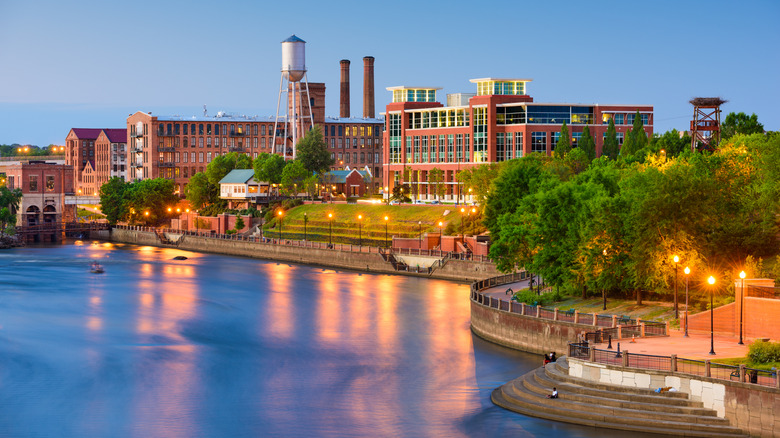 Downtown Columbus, Georgia, framed by the Chattahoochee River