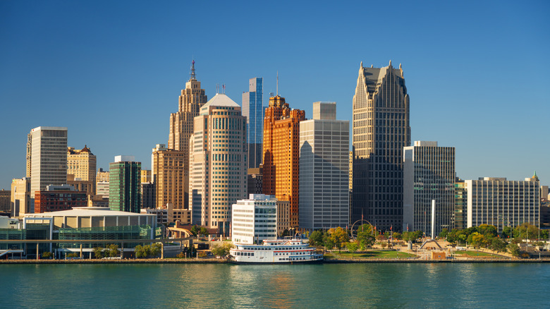 Downtown Detroit, Michigan, skyline