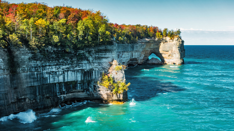 Grand Portal Point at Pictured Rocks National Lakeshore, Michigan