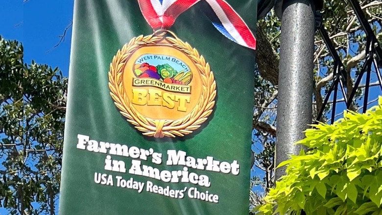 West Palm Beach Greenmarket Best Farmer's Market in America sign