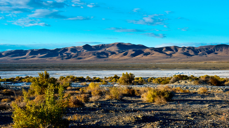 Views along the highway in Fallon, Nevada
