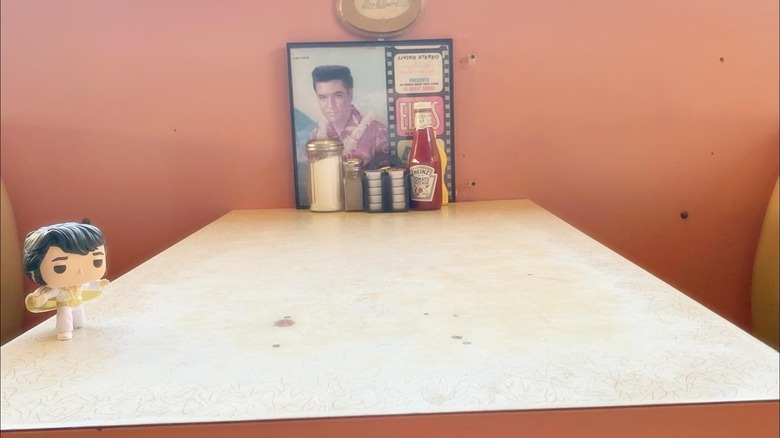 Elvis Presley's booth at the Arcade Restaurant