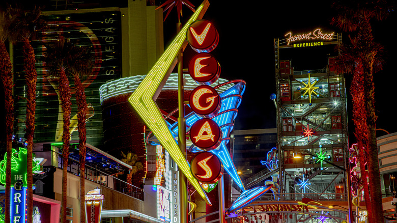 Vegas sign on Fremont Street
