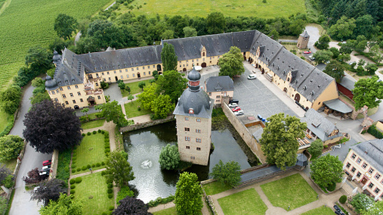 Aerial view of Schloss Vollrads