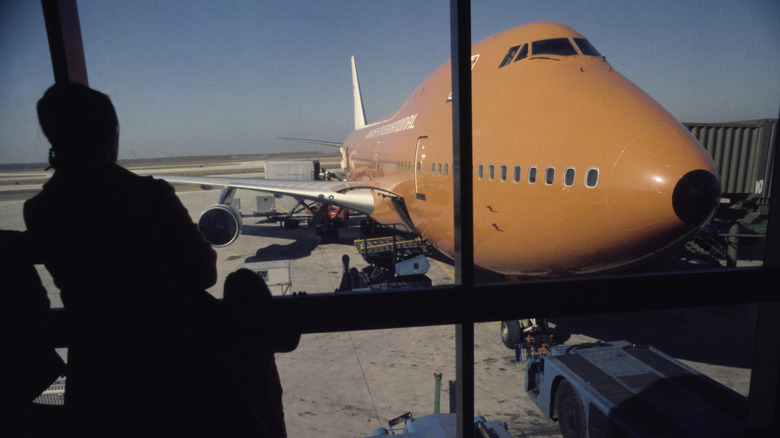Braniff Airways plane at an airport