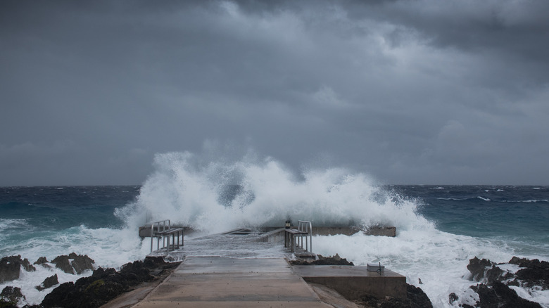 Hurricane in Grand Caymen 