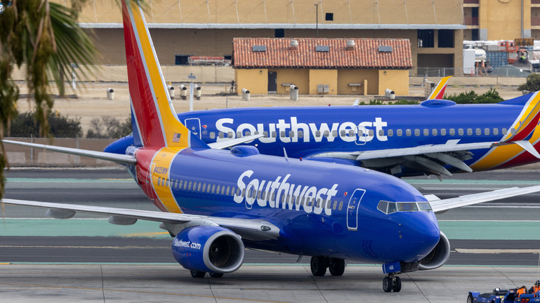 Southwest aircraft on tarmac