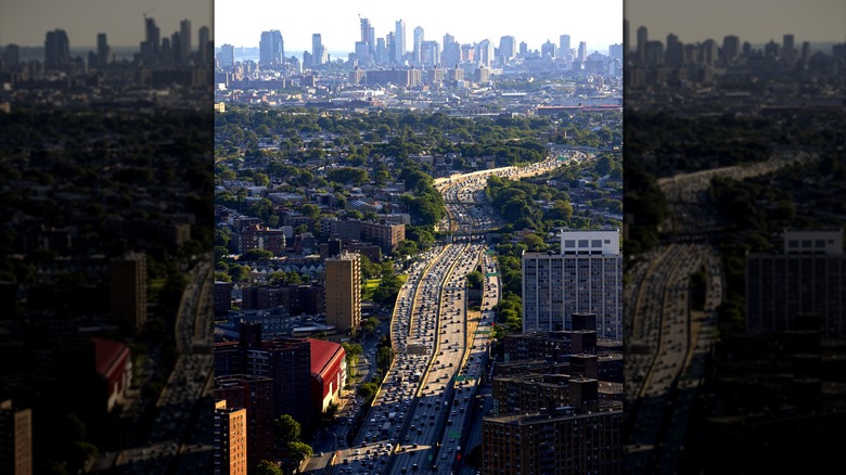 Long Island Expressway in the evening