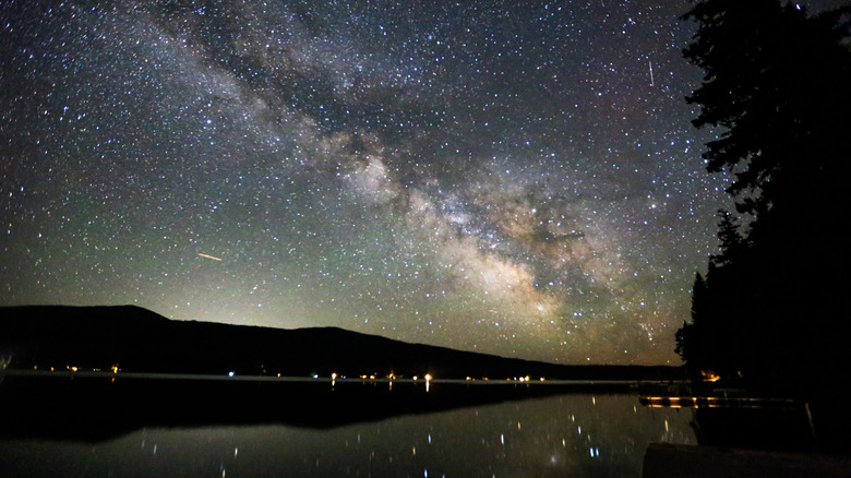 A star-filled night sky view in Southern Oregon
