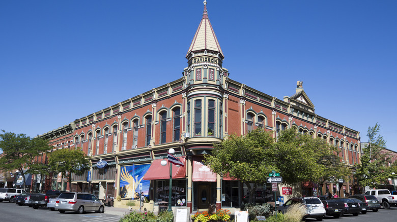 Spired building in downtown Ellensburg, Washington