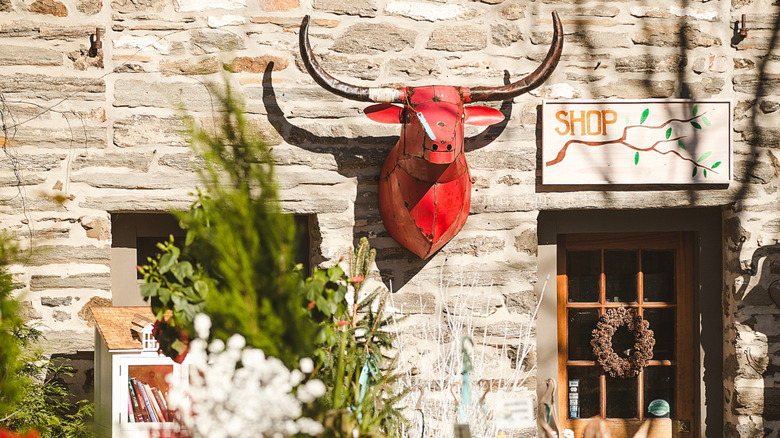 Exterior of a garden shop in Chestnut Hill