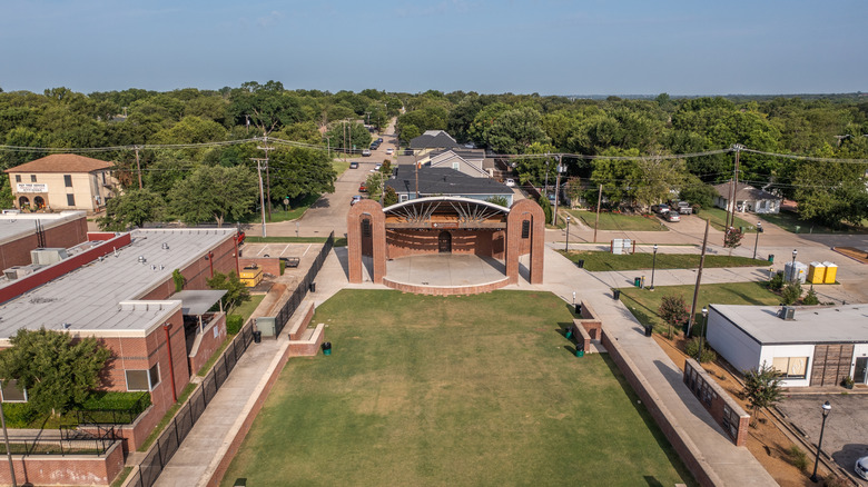 Aerial view of Mansfield, Texas