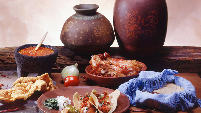 Composition of Mexican food