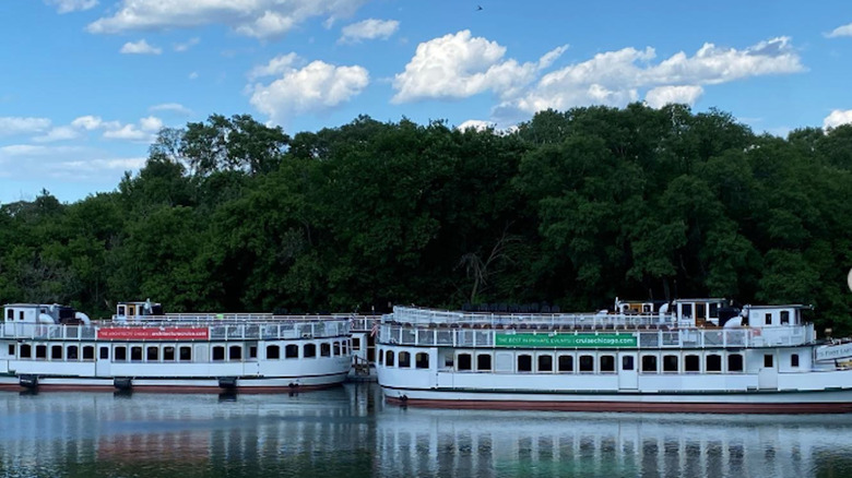 Boats on the water at the Pier 11 Marina