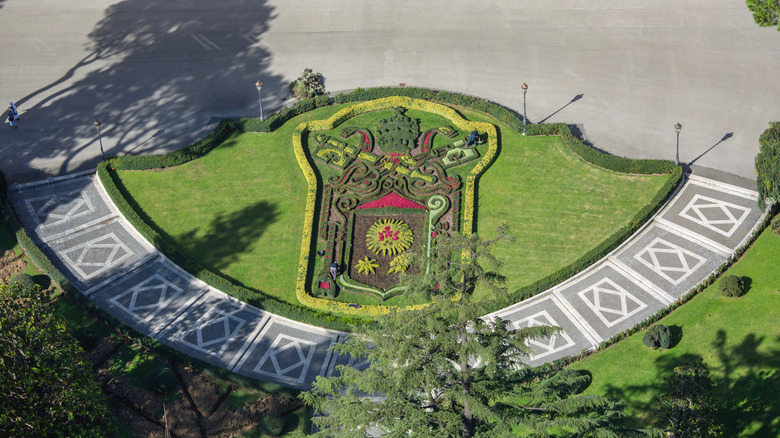 The Papal Coat of Arms from above