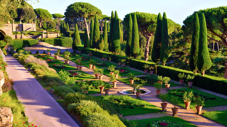 Papal gardens at Castel Gandolfo