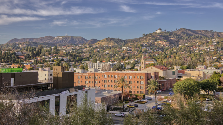 View from Barnsdall Art Park in East Hollywood