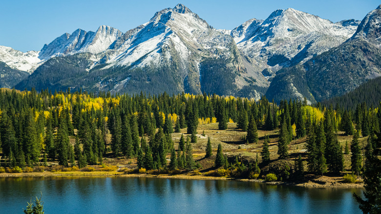Colorado's Rocky Mountains on a clear fall day
