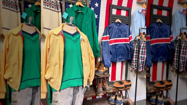 Assortment of vintage clothes in "Nostalgia" on Wickenden Street
