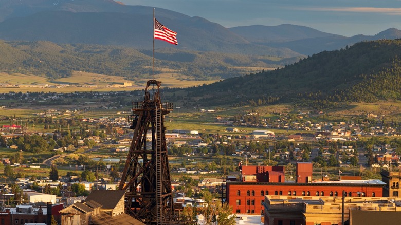 Landscape of Butte, Montana