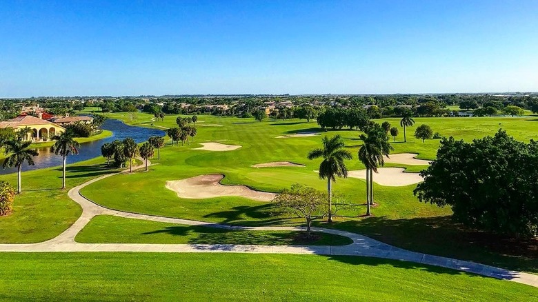 The golf course at Parkland Golf and Country Club in Florida