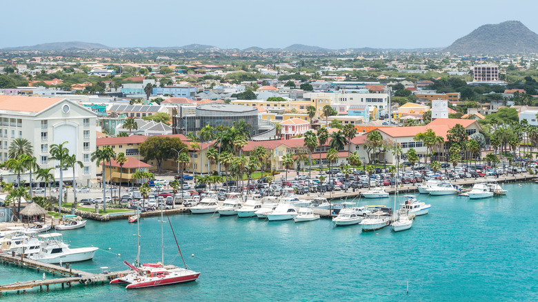 A view of Aruba Harbor