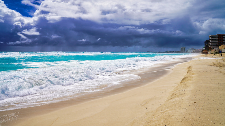 A tropical storm brewing the Caribbean