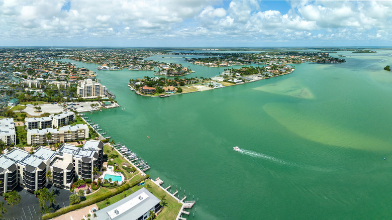 Aerial view of Marco Island in Florida
