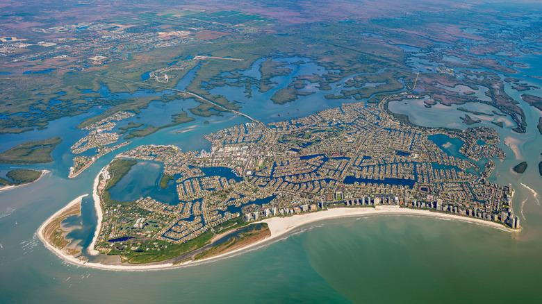Aerial view of Marco Island in Florida