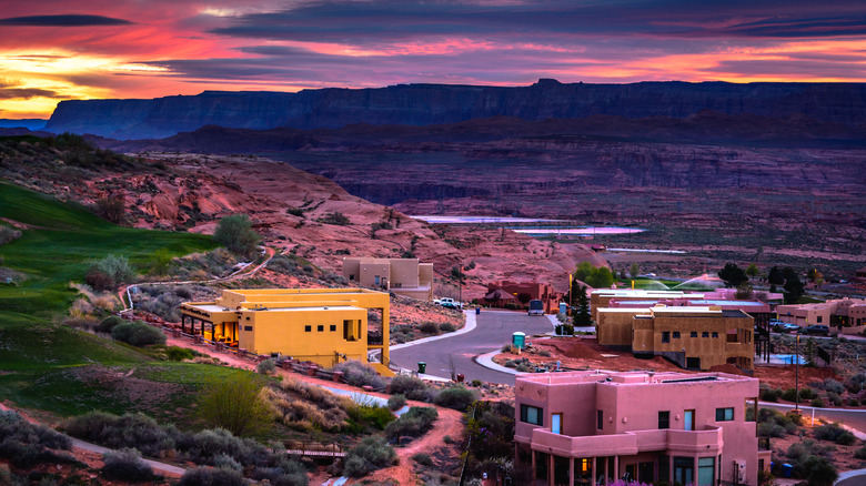 Sunset over Page, Arizona