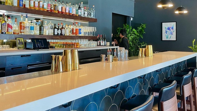 The bar at Bar Iris in San Francisco