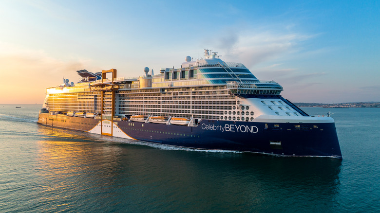 Celebrity Beyond cruise ship on the ocean