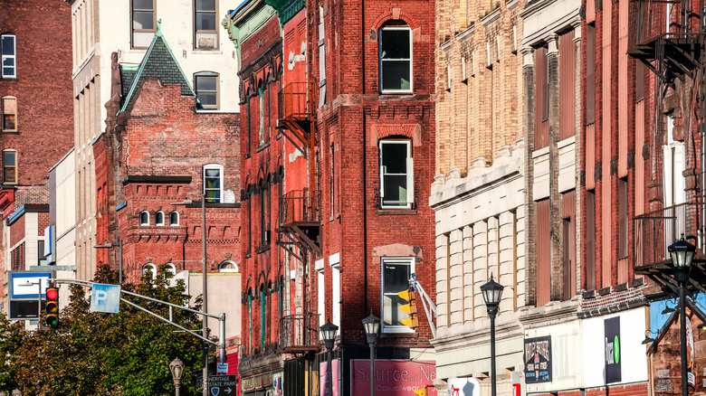 street in downtown holyoke