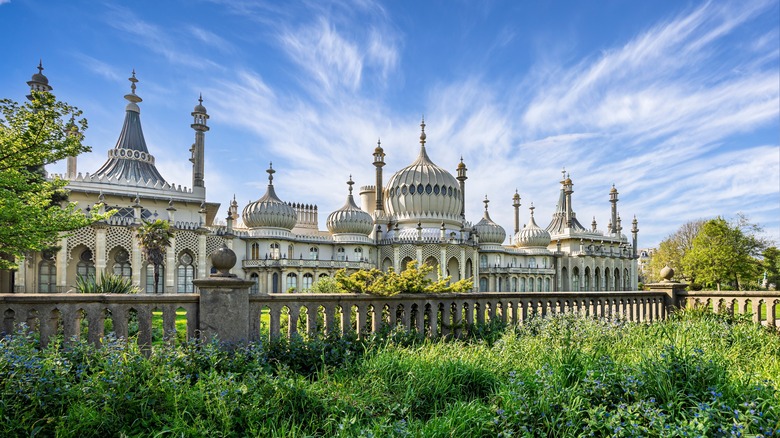 East facing view of the Royal Pavilion in Brighton, England