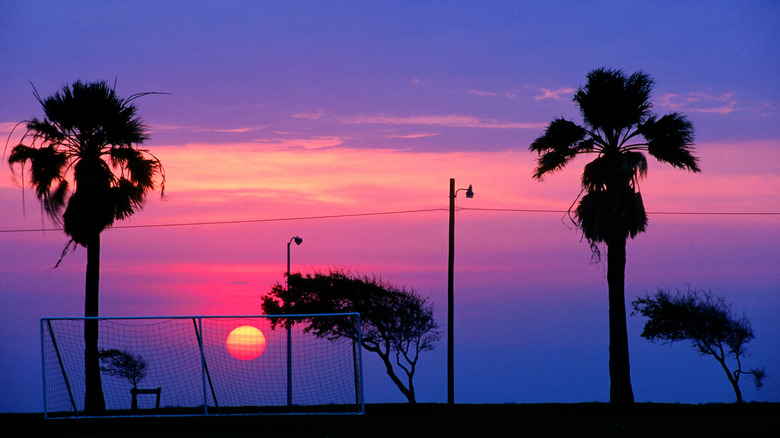 A beautiful sunset in Palacios