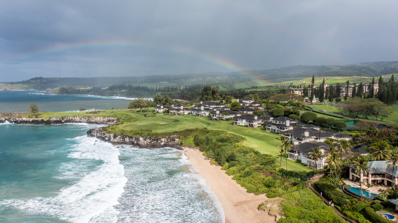 Aerial view of Maui's coastline