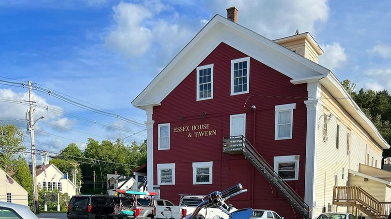 The exterior of the Essex House & Tavern in Island Pond, Vermont