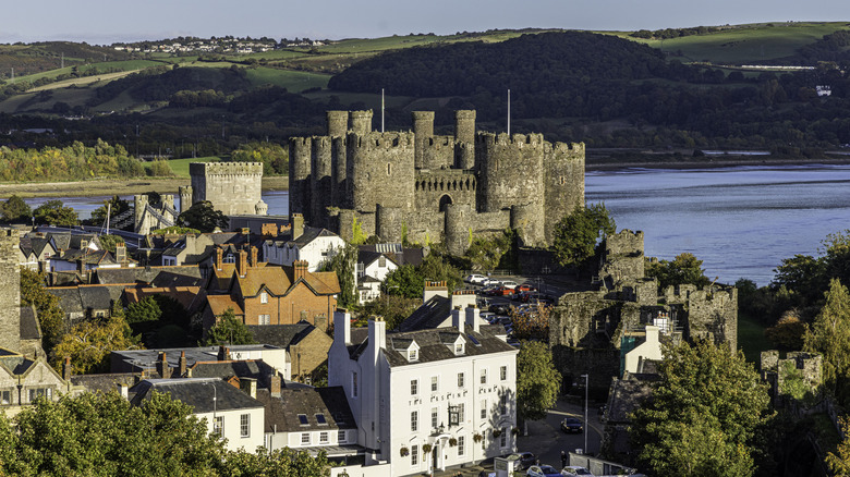 Aerial view of Conwy, Wales