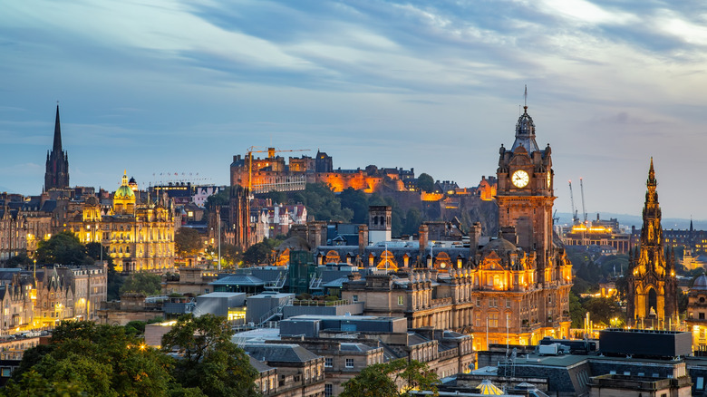 Aerial view of Edinburgh, Scotland