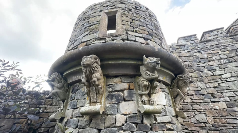 The tower at Forbidden Corner in Yorkshire, England