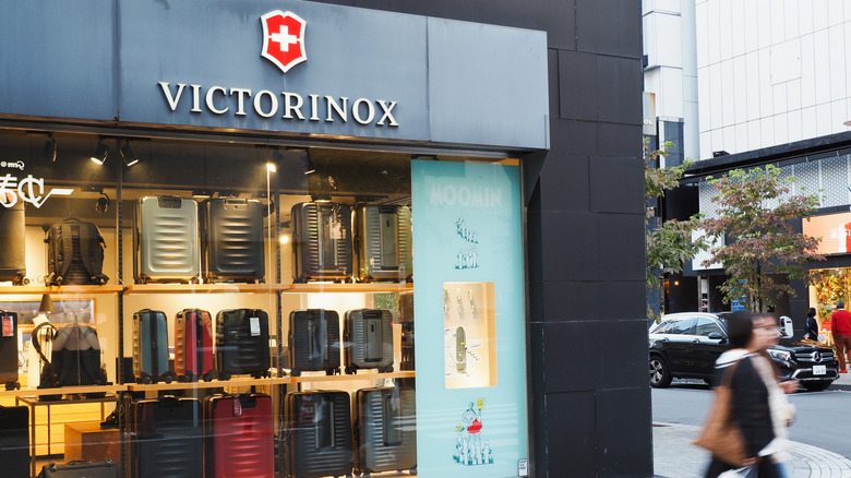 Victorinox luggage storefront street view