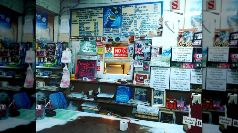 Order counter at Suire's Grocery