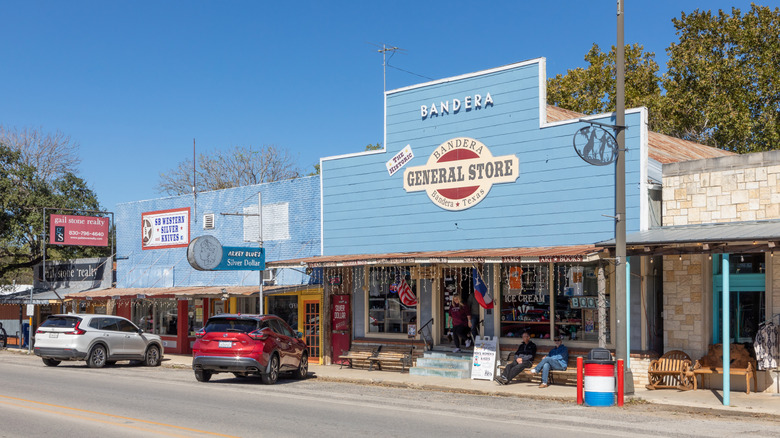 Shop in old western town of Bandera, USA.