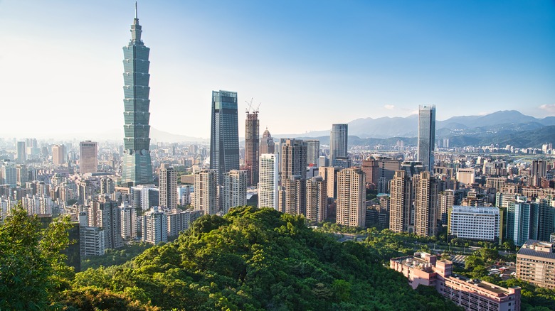 Aerial view of Taipei, Taiwan