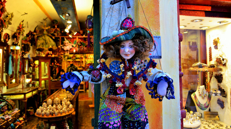 Marionettes found at the Anthemion Marks of Art shop in Oia, Greece