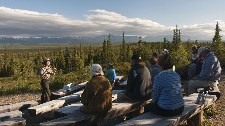 Ranger giving talk in Denali National Park
